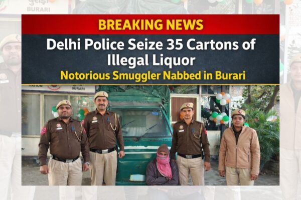 Delhi Police illicit liquor arrest 1 बड़ी कामयाबी: 35 पेटी अवैध शराब के साथ कुख्यात तस्कर को दबोचा
