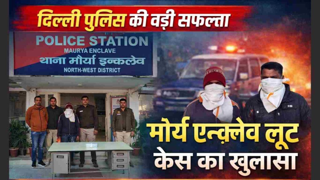 ROBBERY CASE MAURYA ENCLAVE 2 ROBBERS ARRESTED: मौर्य एन्क्लेव लूट केस का खुलासा