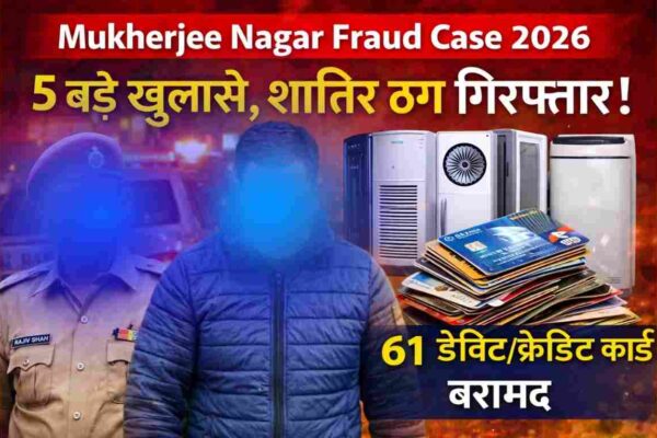 Mukherjee Nagar Fraud Case 2026: 5 बड़े खुलासे, शातिर ठग गिरफ्तार