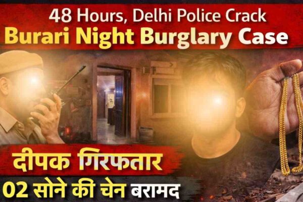 Burari Night Burglary Case 2026 में CCTV से आरोपी बेनकाब Breaking Crime News: