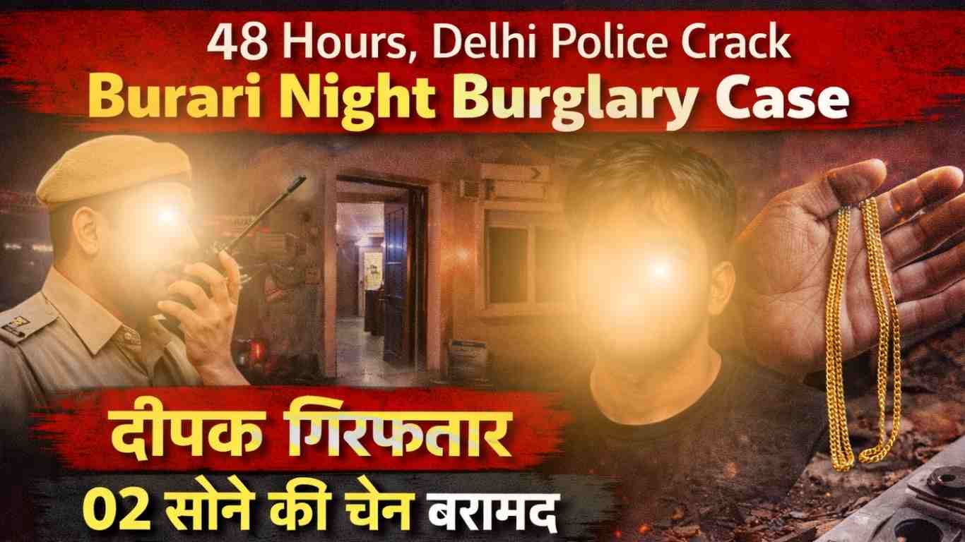 Burari Night Burglary Case 2026 में CCTV से आरोपी बेनकाब Breaking Crime News: