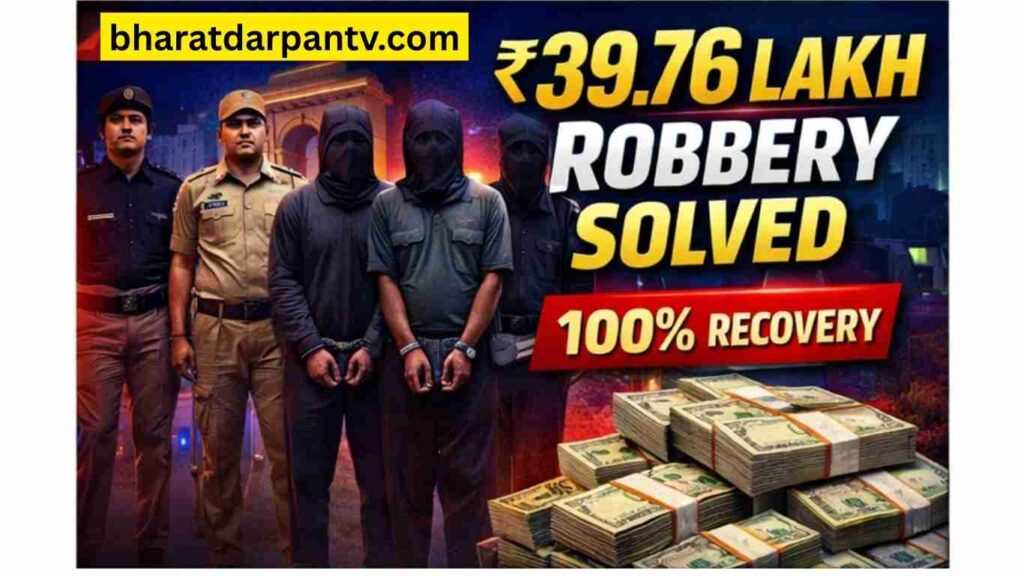 Shahbad Dairy blind robbery case 39.76 lakh recovery Delhi Police