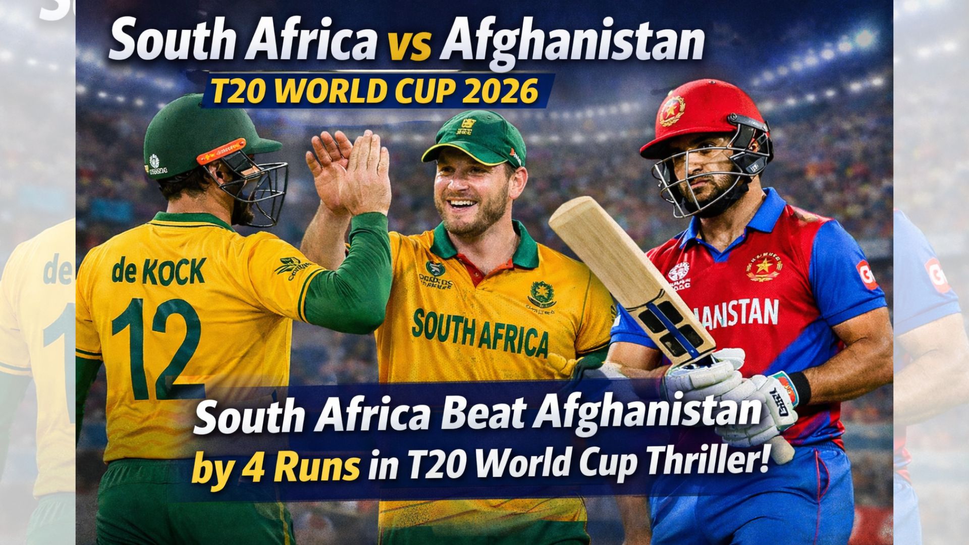South Africa vs Afghanistan T20 World Cup