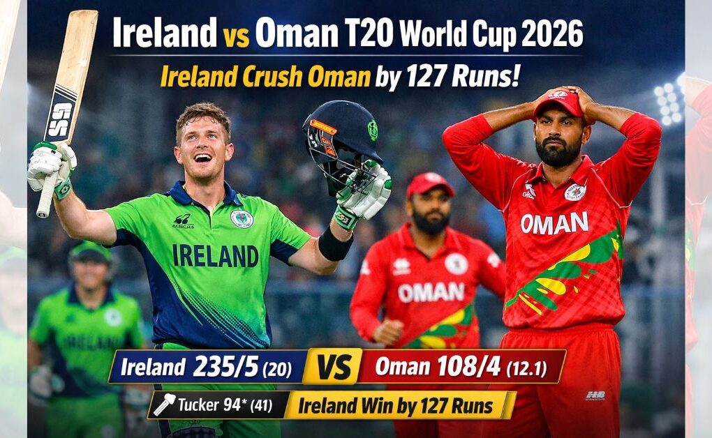 Ireland vs Oman T20 World Cup