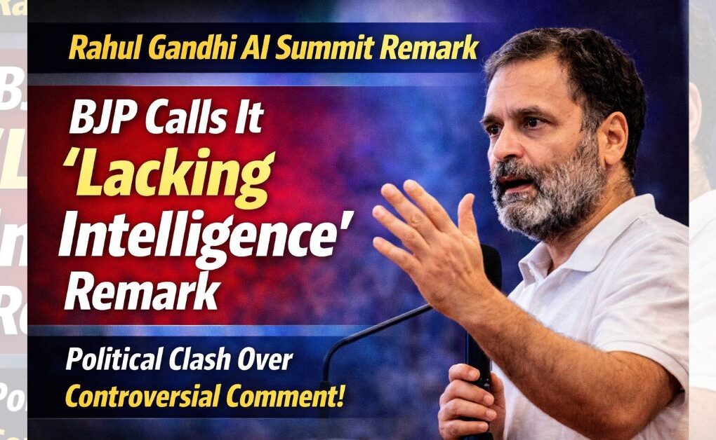 Rahul Gandhi AI Summit Remark