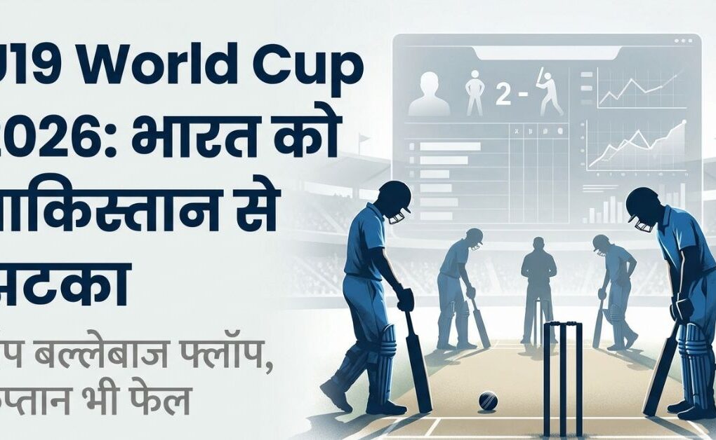 1 बड़ा झटका: U19 World Cup 2026 में भारत की हार, स्टार बल्लेबाज़ फ्लॉप