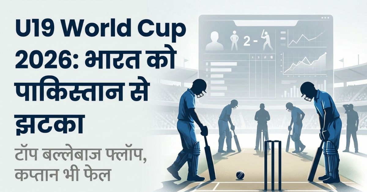 1 बड़ा झटका: U19 World Cup 2026 में भारत की हार, स्टार बल्लेबाज़ फ्लॉप