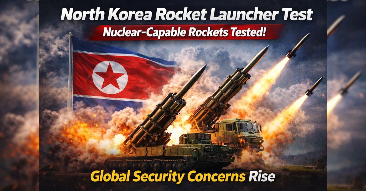 North Korea Rocket Launcher Test