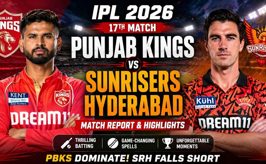 Punjab Kings vs Sunrisers Hyderabad IPL