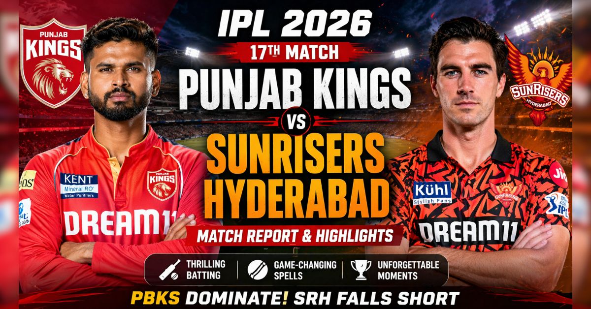 Punjab Kings vs Sunrisers Hyderabad IPL