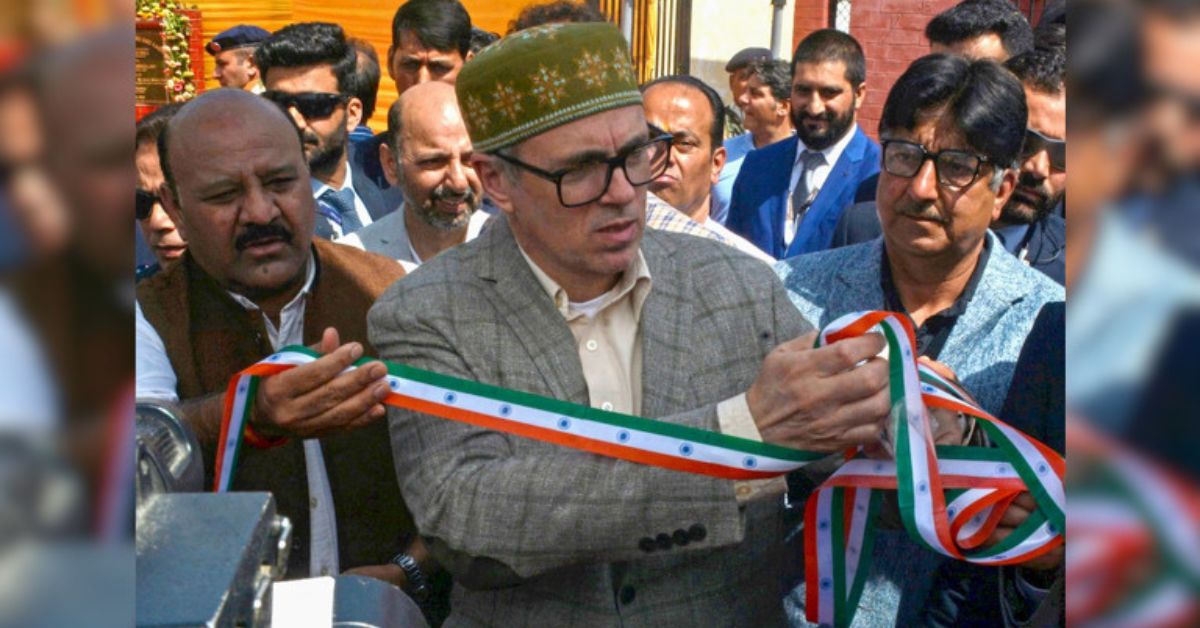 Omar Abdullah Kashmir Ribbon Controversy